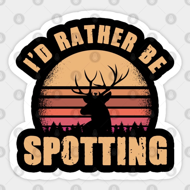 Spot Hunting For Archery Bow Hunter Enthusiast Sticker by sBag-Designs